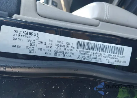 2015 Jeep Grand Cherokee Limited from USA, damaged, VIN 1C4RJFBGXFC100440